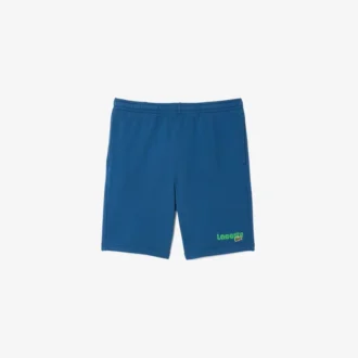 Pantaloncini da uomo in pile stampato effetto lavato, vestibilità regolare