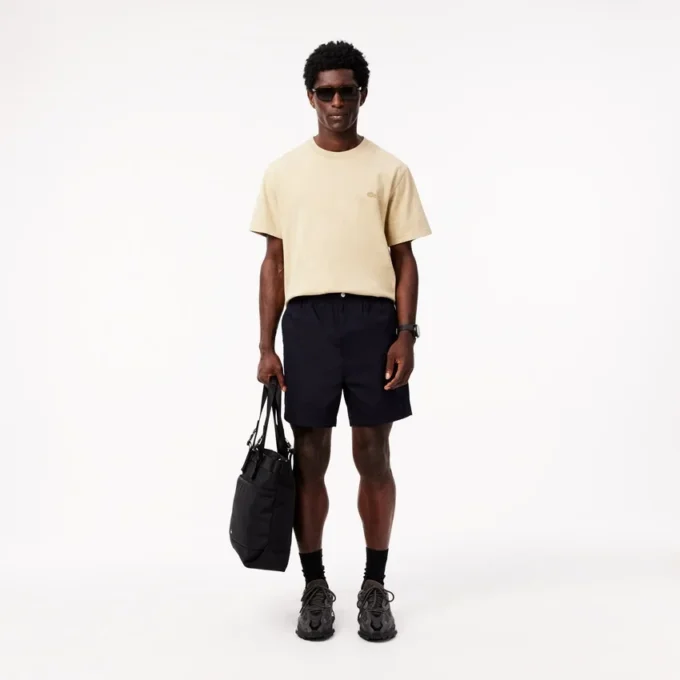 Pantaloncini da uomo in popeline dalla vestibilità comoda Pantaloncini da uomo in popeline dalla vestibilità comoda