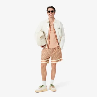 Pantaloncini da uomo leggeri con stampa Monogram