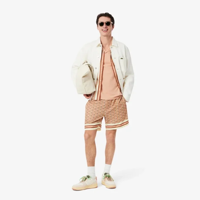 Pantaloncini da uomo leggeri con stampa Monogram Pantaloncini da uomo leggeri con stampa Monogram