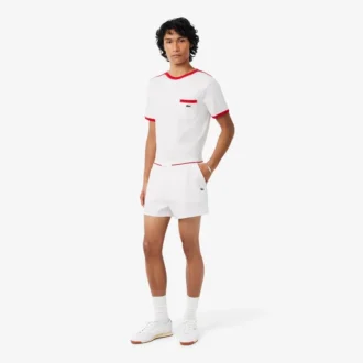 Pantaloncini double face con bordi a contrasto e vestibilità regolare