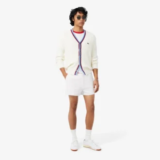 Pantaloncini double face con bordi a contrasto e vestibilità regolare