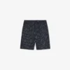 Pantaloncini in cotone a righe con stampa coccodrillo Pantaloncini in cotone a righe con stampa coccodrillo