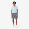 Pantaloncini in cotone a righe dalla vestibilità regolare