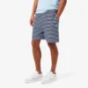 Pantaloncini in cotone a righe dalla vestibilità regolare