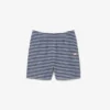 Pantaloncini in cotone a righe dalla vestibilità regolare
