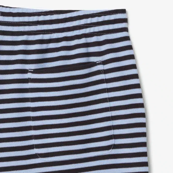 Pantaloncini in cotone a righe dalla vestibilità regolare