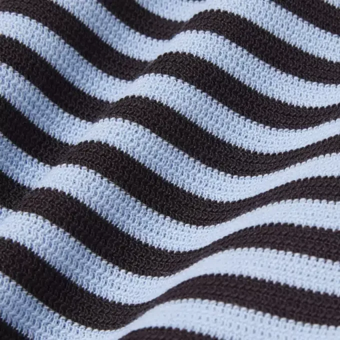 Pantaloncini in cotone a righe dalla vestibilità regolare
