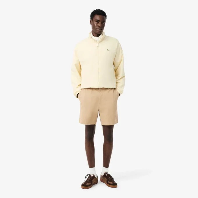 Pantaloncini in cotone elasticizzato dalla vestibilità regolare
