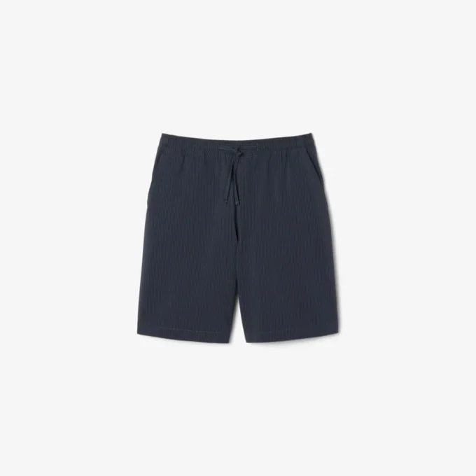 Pantaloncini in cotone seersucker Pantaloncini in cotone seersucker