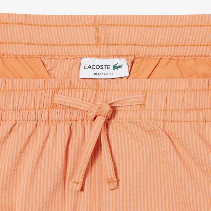 Pantaloncini in cotone seersucker Pantaloncini in cotone seersucker