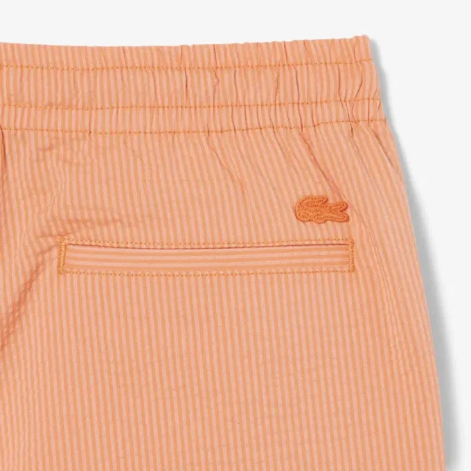 Pantaloncini in cotone seersucker Pantaloncini in cotone seersucker