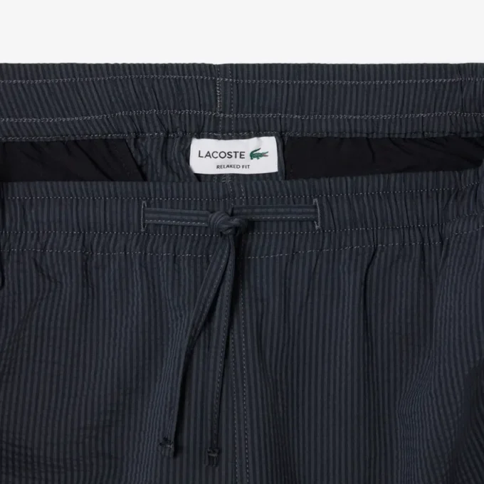 Pantaloncini in cotone seersucker Pantaloncini in cotone seersucker