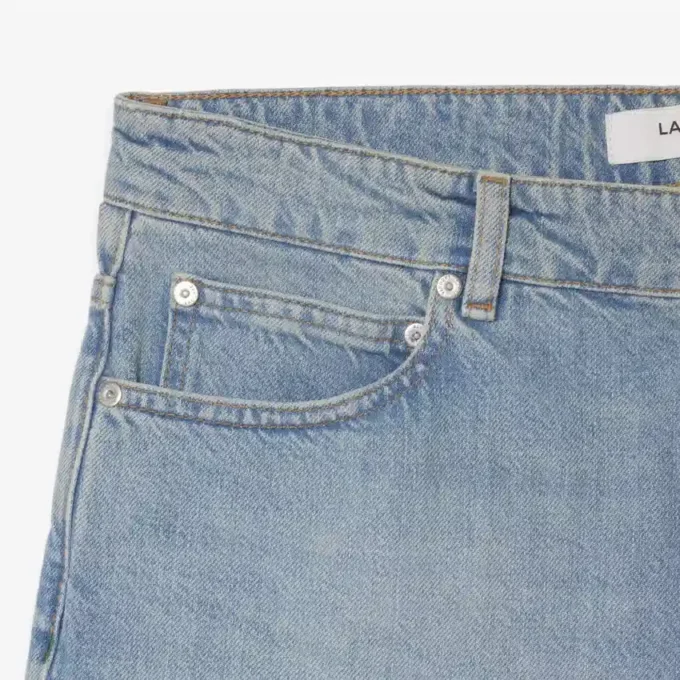 Pantaloncini in denim da uomo dal taglio dritto