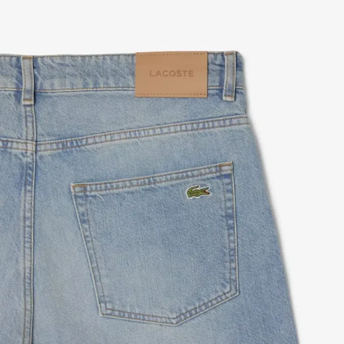 Pantaloncini in denim da uomo dal taglio dritto