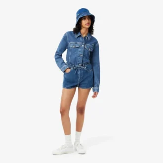 Pantaloncini in denim di cotone