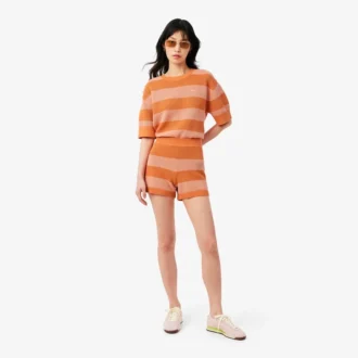 Pantaloncini in maglia a righe
