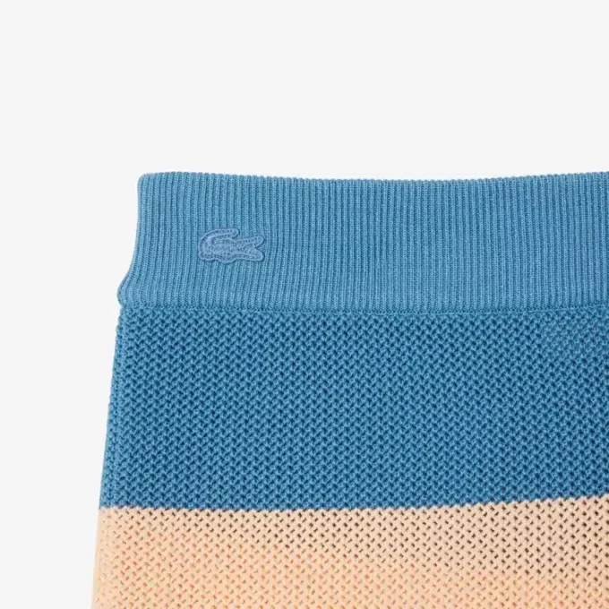 Pantaloncini in maglia a righe Pantaloncini in maglia a righe