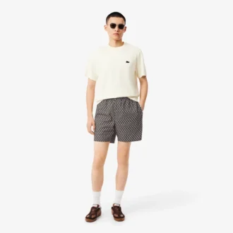 Pantaloncini in misto cotone stampati dalla vestibilità comoda