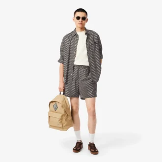 Pantaloncini in misto cotone stampati dalla vestibilità comoda