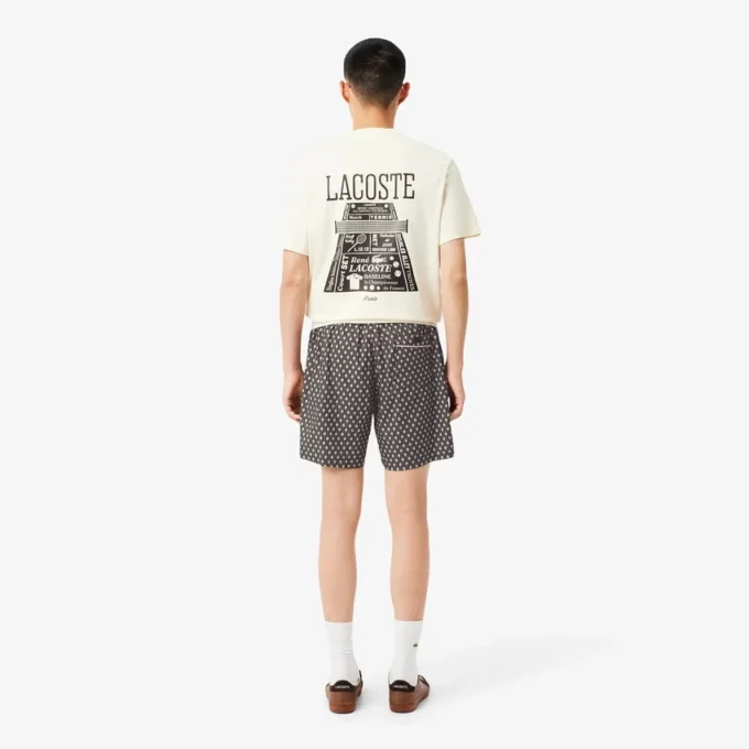 Pantaloncini in misto cotone stampati dalla vestibilità comoda Pantaloncini in misto cotone stampati dalla vestibilità comoda