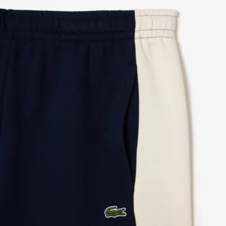 Pantaloncini in pile color block da uomo, vestibilità regolare
