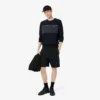 Pantaloncini in pile color block dalla vestibilità regolare