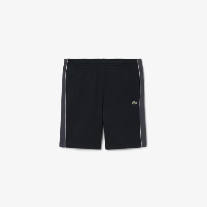 Pantaloncini in pile color block dalla vestibilità regolare
