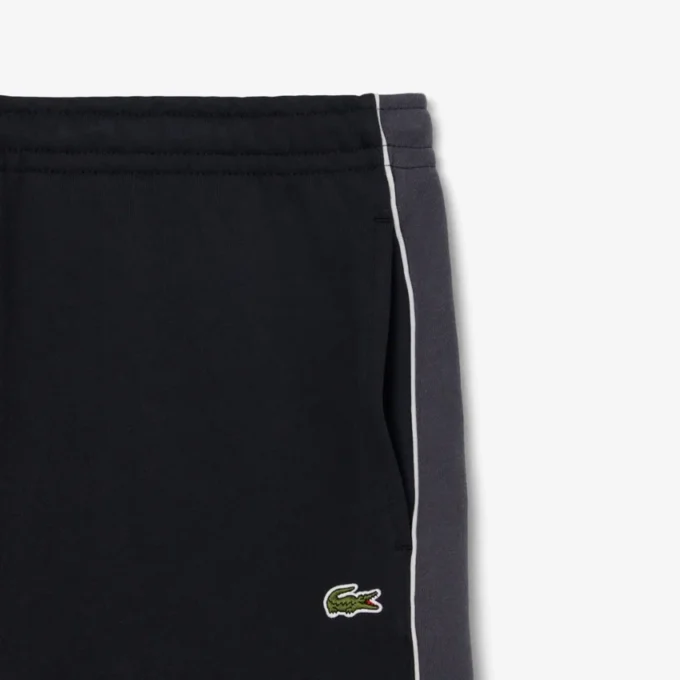 Pantaloncini in pile color block dalla vestibilità regolare