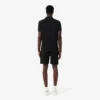 Pantaloncini in pile con striscia logo e vestibilità regolare Pantaloncini in pile con striscia logo e vestibilità regolare