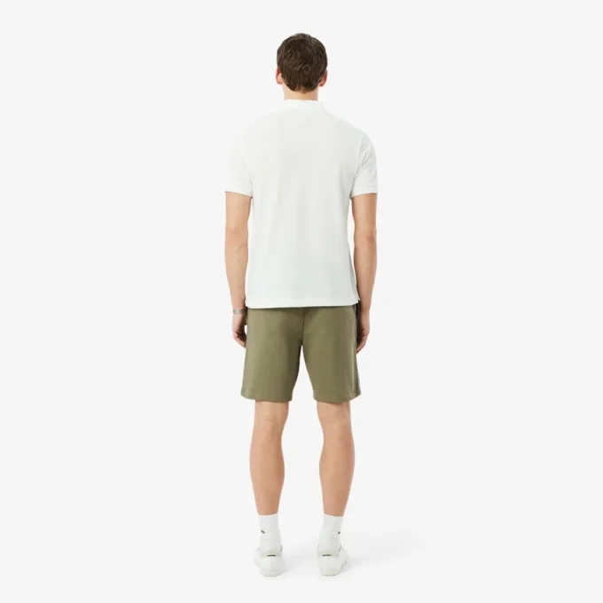 Pantaloncini in pile con striscia logo e vestibilità regolare