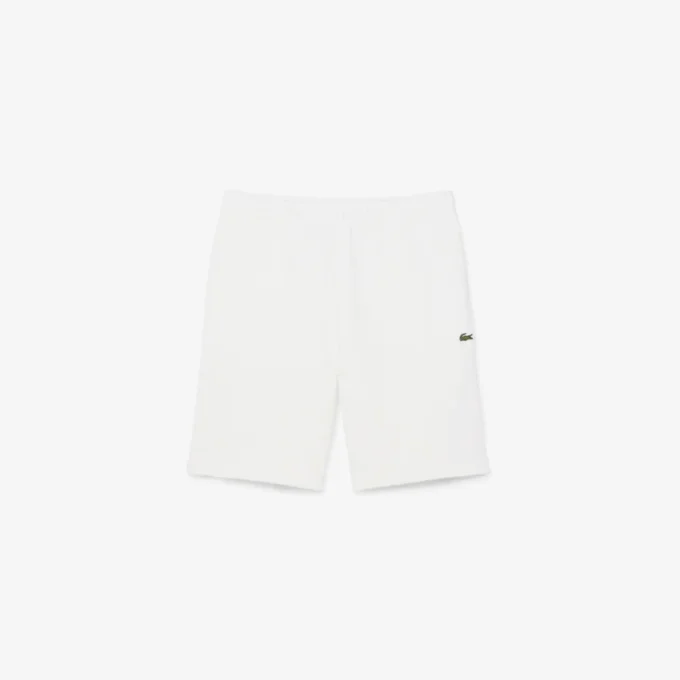 Pantaloncini in pile con striscia logo e vestibilità regolare