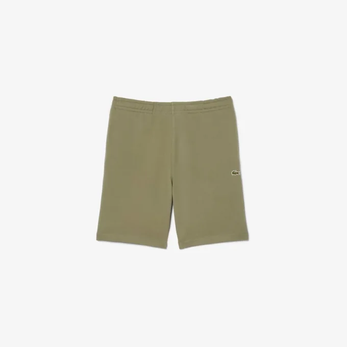 Pantaloncini in pile con striscia logo e vestibilità regolare