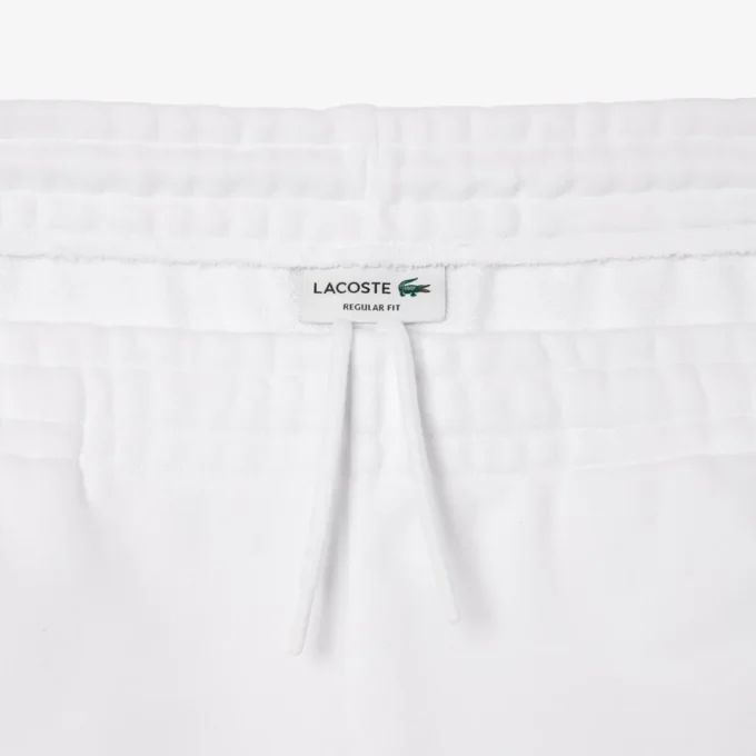 Pantaloncini in pile da uomo con ricamo, vestibilità regolare Pantaloncini in pile da uomo con ricamo, vestibilità regolare