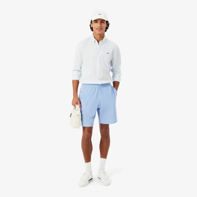 Pantaloncini in piqué dalla vestibilità comoda Pantaloncini in piqué dalla vestibilità comoda