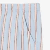 Pantaloncini in popeline di cotone a righe Pantaloncini in popeline di cotone a righe