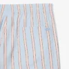 Pantaloncini in popeline di cotone a righe Pantaloncini in popeline di cotone a righe