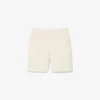 Pantaloncini in twill misto lino, vestibilità regolare