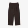 Pantaloni a pieghe in piqué da uomo dalla vestibilità ampia Pantaloni a pieghe in piqué da uomo dalla vestibilità ampia