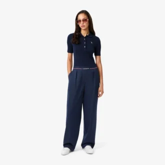 Pantaloni a pieghe oversize da donna in misto lana The Blend