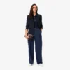 Pantaloni a pieghe oversize da donna in misto lana The Blend Pantaloni a pieghe oversize da donna in misto lana The Blend