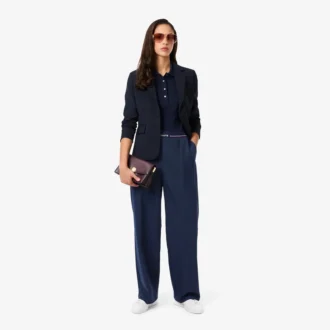 Pantaloni a pieghe oversize da donna in misto lana The Blend