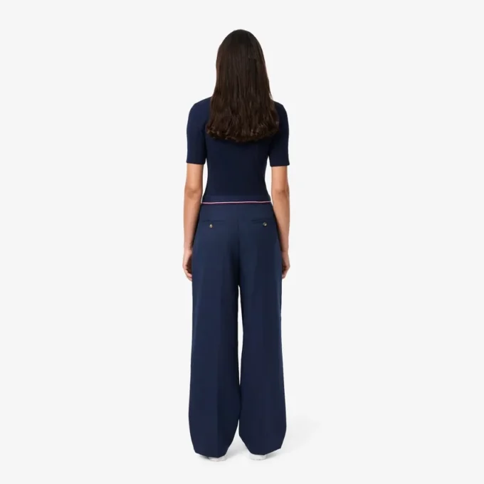 Pantaloni a pieghe oversize da donna in misto lana The Blend Pantaloni a pieghe oversize da donna in misto lana The Blend
