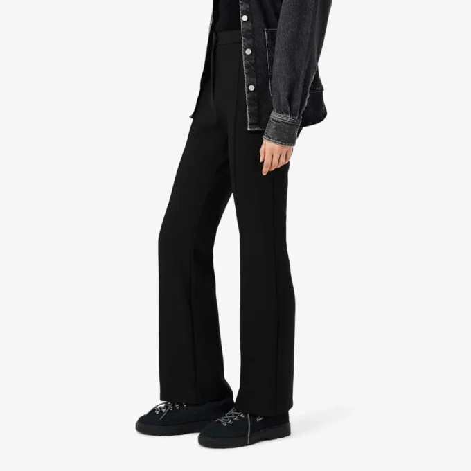 Pantaloni a zampa a vita alta da donna Pantaloni a zampa a vita alta da donna