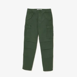 Pantaloni cargo da uomo in cotone a vestibilità dritta