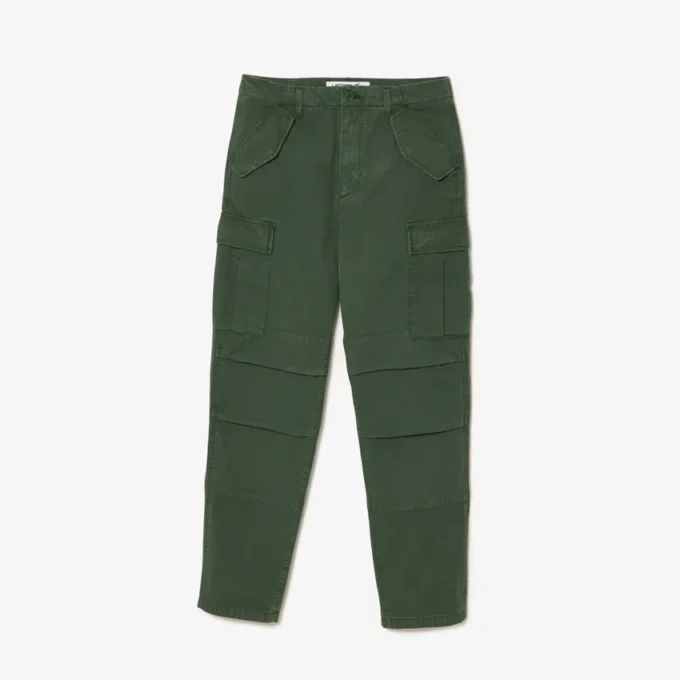 Pantaloni cargo da uomo in cotone a vestibilità dritta Pantaloni cargo da uomo in cotone a vestibilità dritta