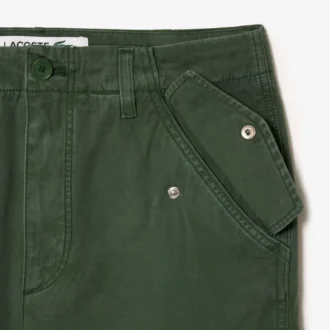 Pantaloni cargo da uomo in cotone a vestibilità dritta