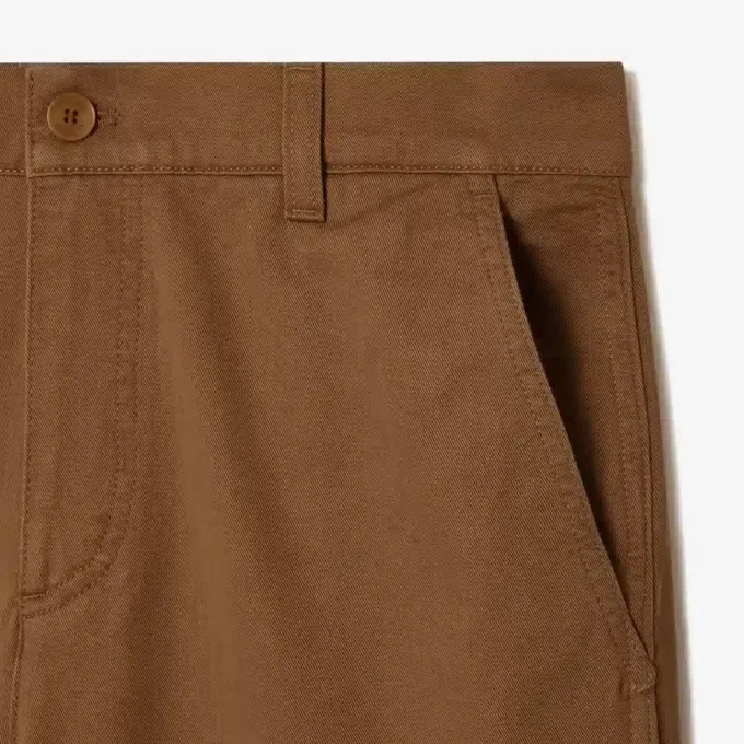 Pantaloni cargo da uomo in cotone a vestibilità dritta Pantaloni cargo da uomo in cotone a vestibilità dritta