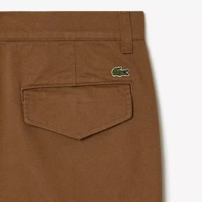 Pantaloni cargo da uomo in cotone a vestibilità dritta Pantaloni cargo da uomo in cotone a vestibilità dritta