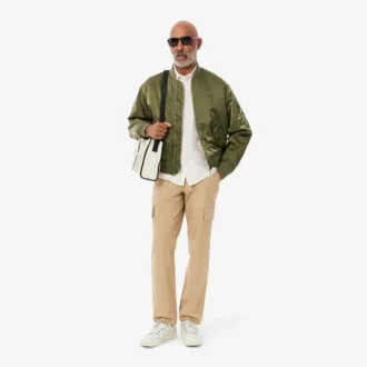 Pantaloni cargo da uomo in cotone leggero, vestibilità regolare